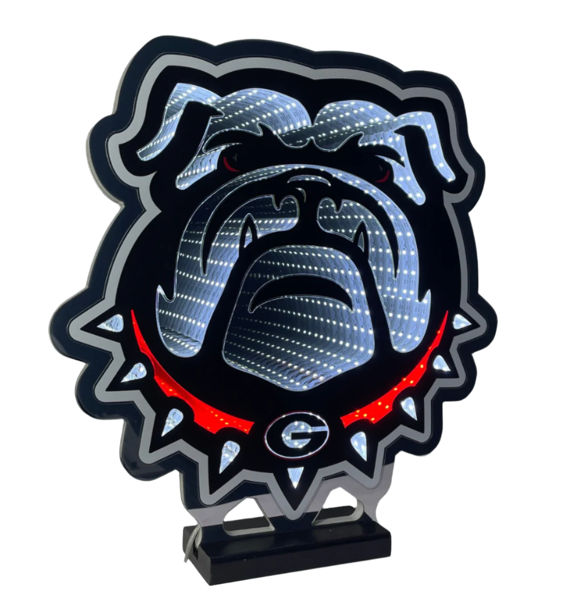 UGA LED INFINITY LIGHT with New Dog Face