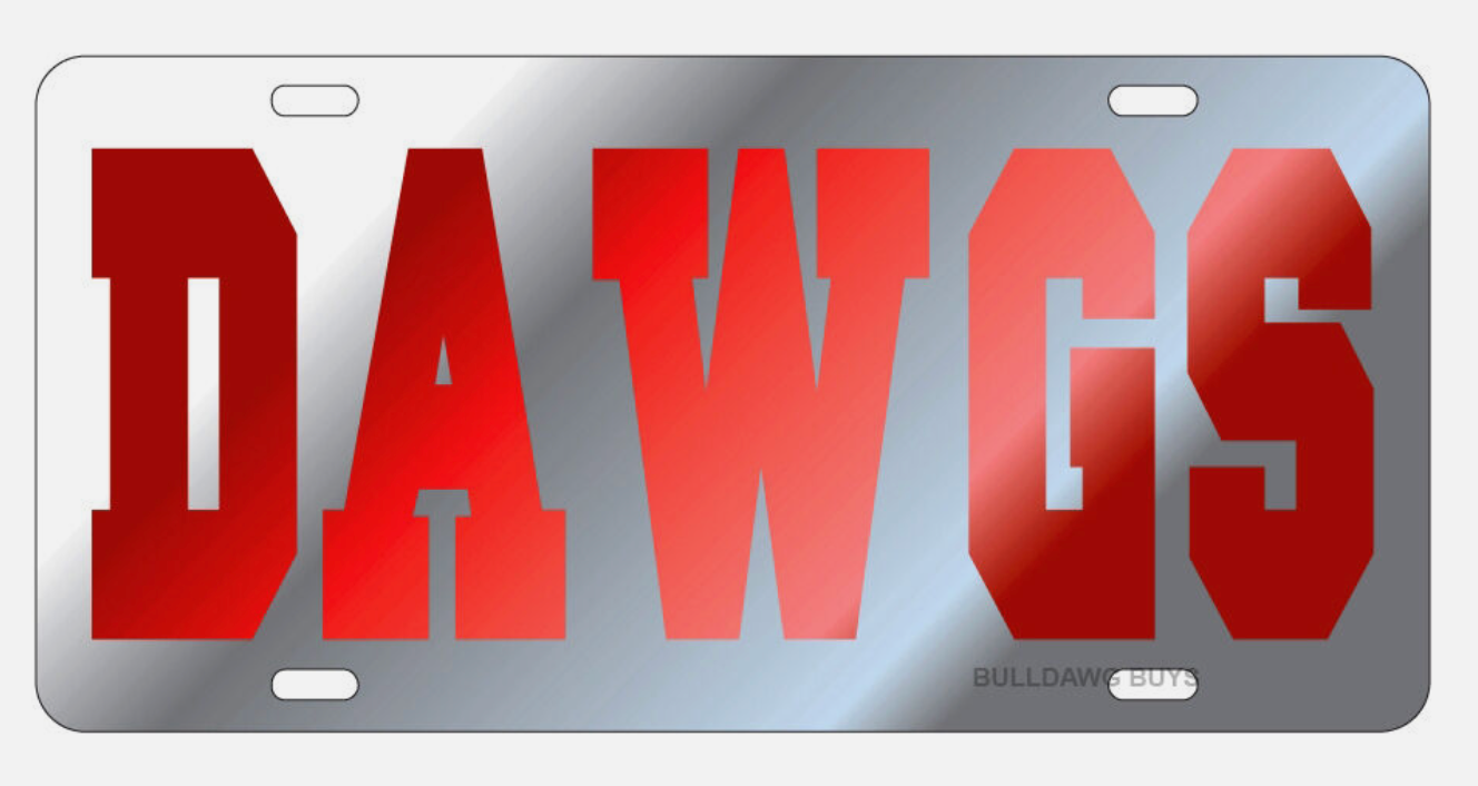 UGA DAWGS License Plate