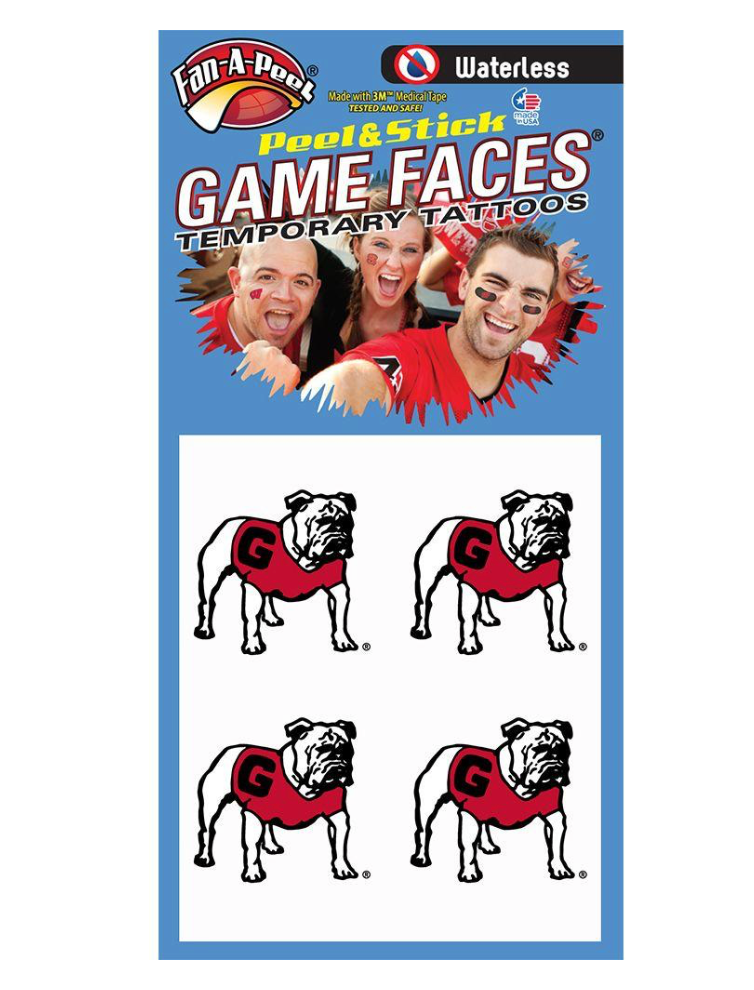 UGA Super G Waterless Face Tattoos