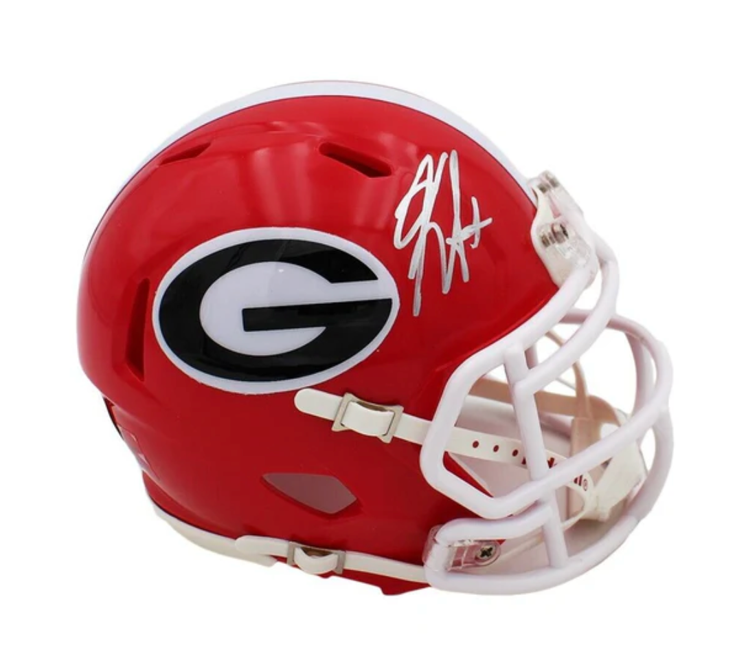 UGA Signed Kirby Smart Riddell Mini Helmet