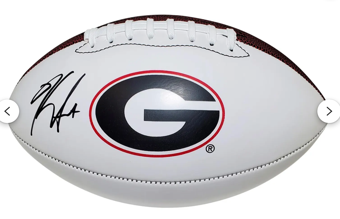 UGA Signed Kirby Smart Official Size Football
