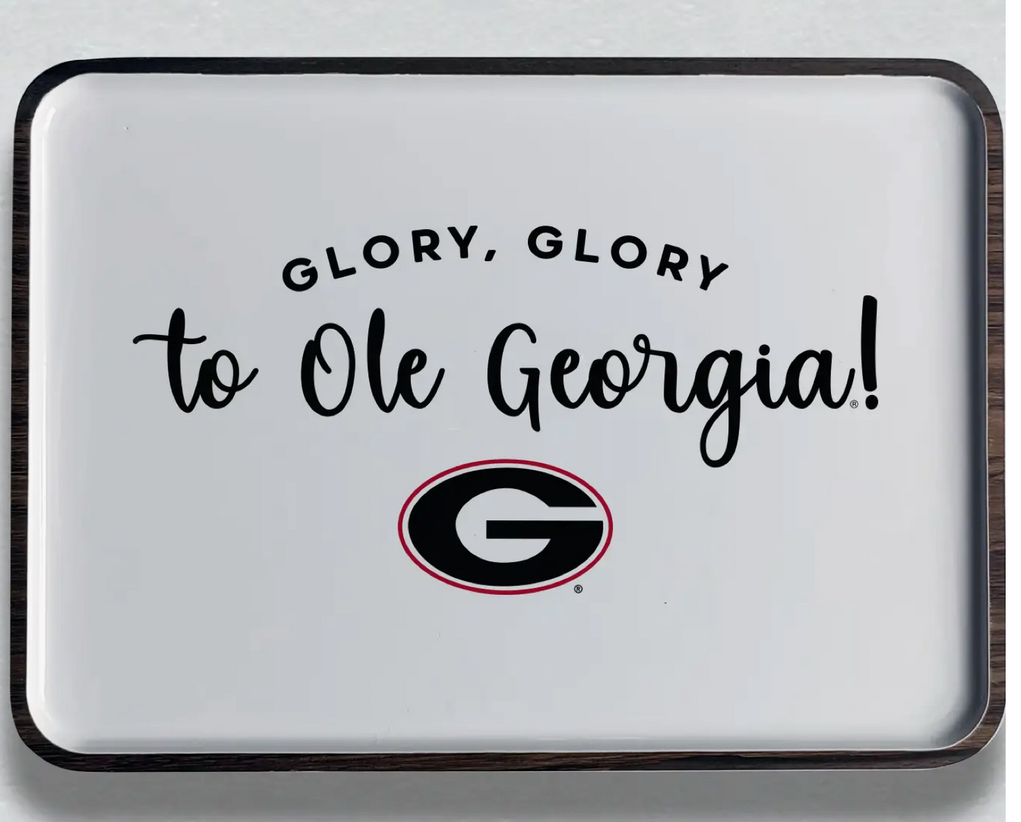 UGA Spirit Mango Wood Tray