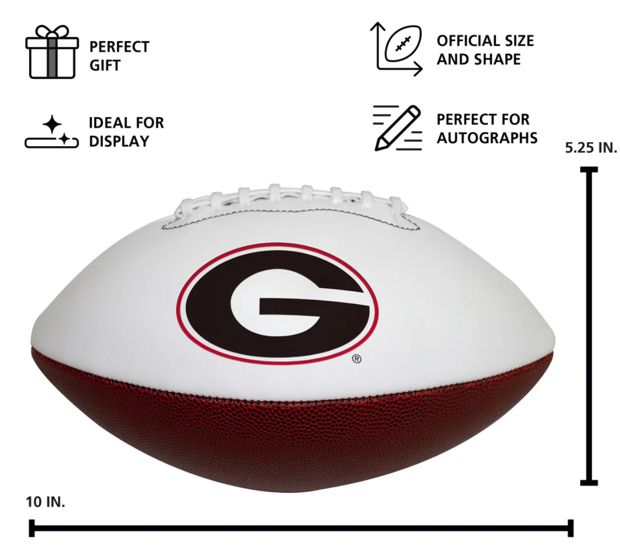 UGA Signed KJ Bolden #4 Official Size Football