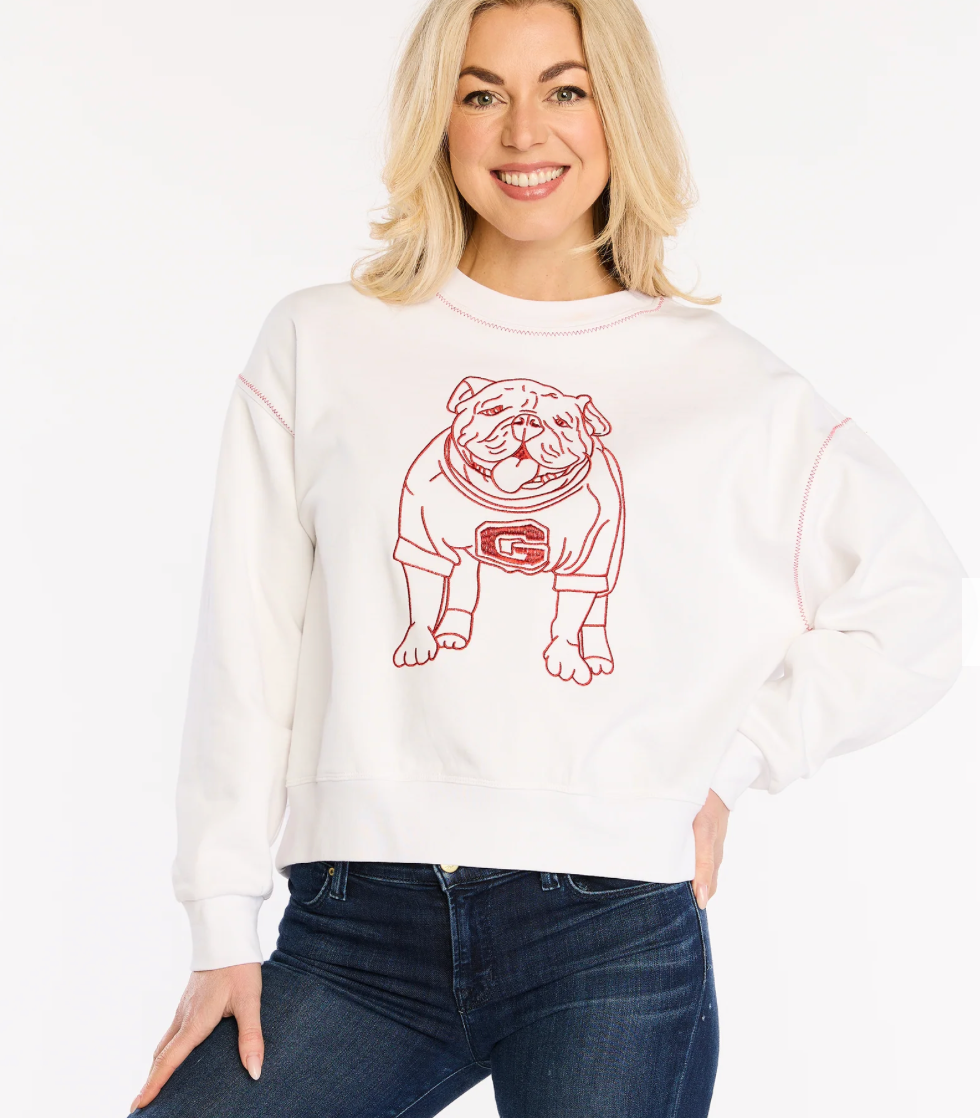 UGA Stewart Simmons Embroidered Ladies T-Shirt