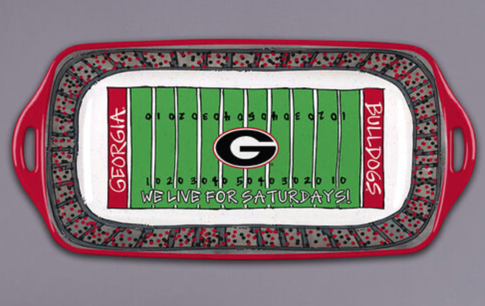 UGA Melamine Stadium Platter Plate Tray Magnolia Lane