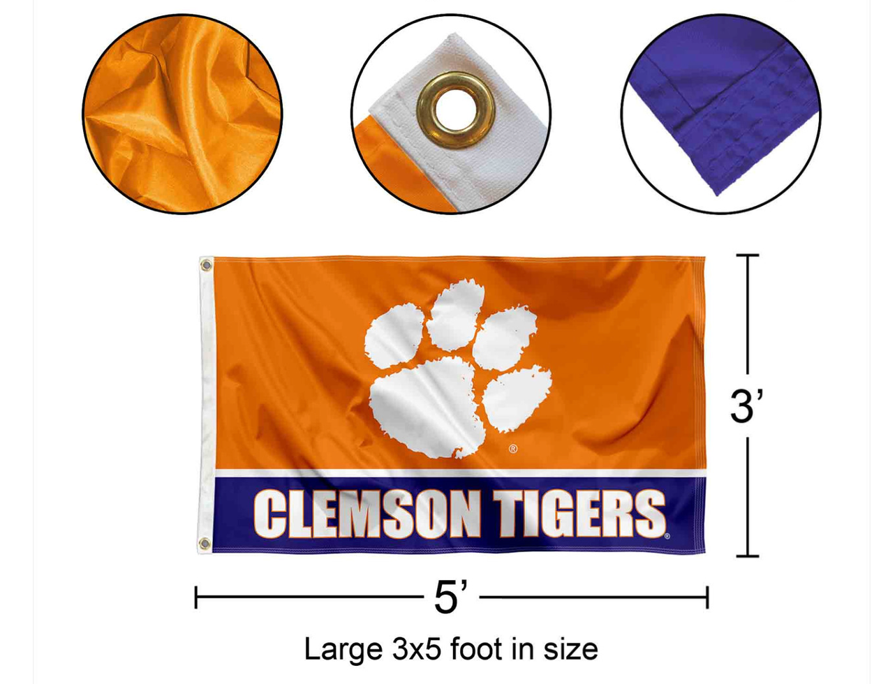 CLE Tiger 3x5 Flag Paw print