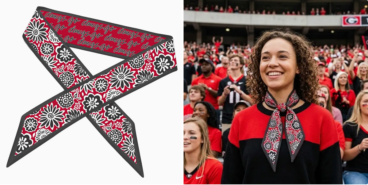 UGA Skinny Scarf