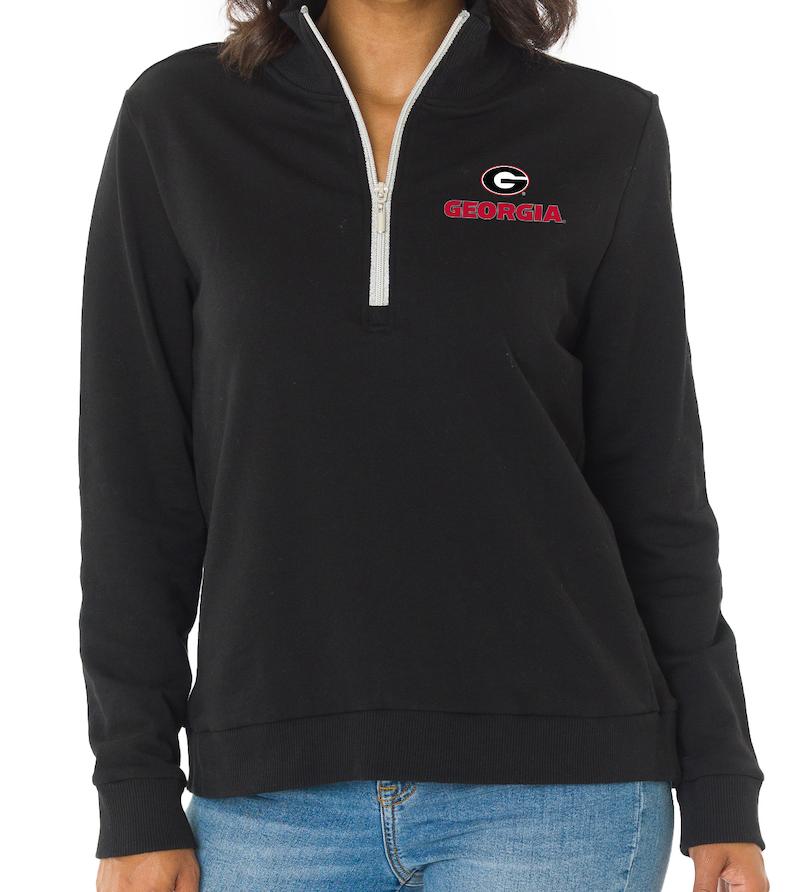 UGA Women's 1/4 Zip Pullover “Quinn" Sweatshirt