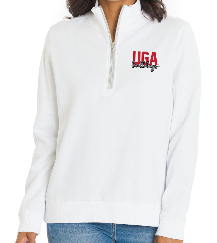 UGA Women's 1/4 Zip Pullover “Quinn" Sweatshirt