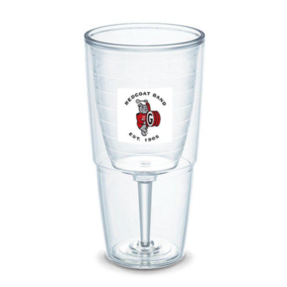 UGA Redcoat Band 16 oz Insulated Tervis Wine Goblet With Lid