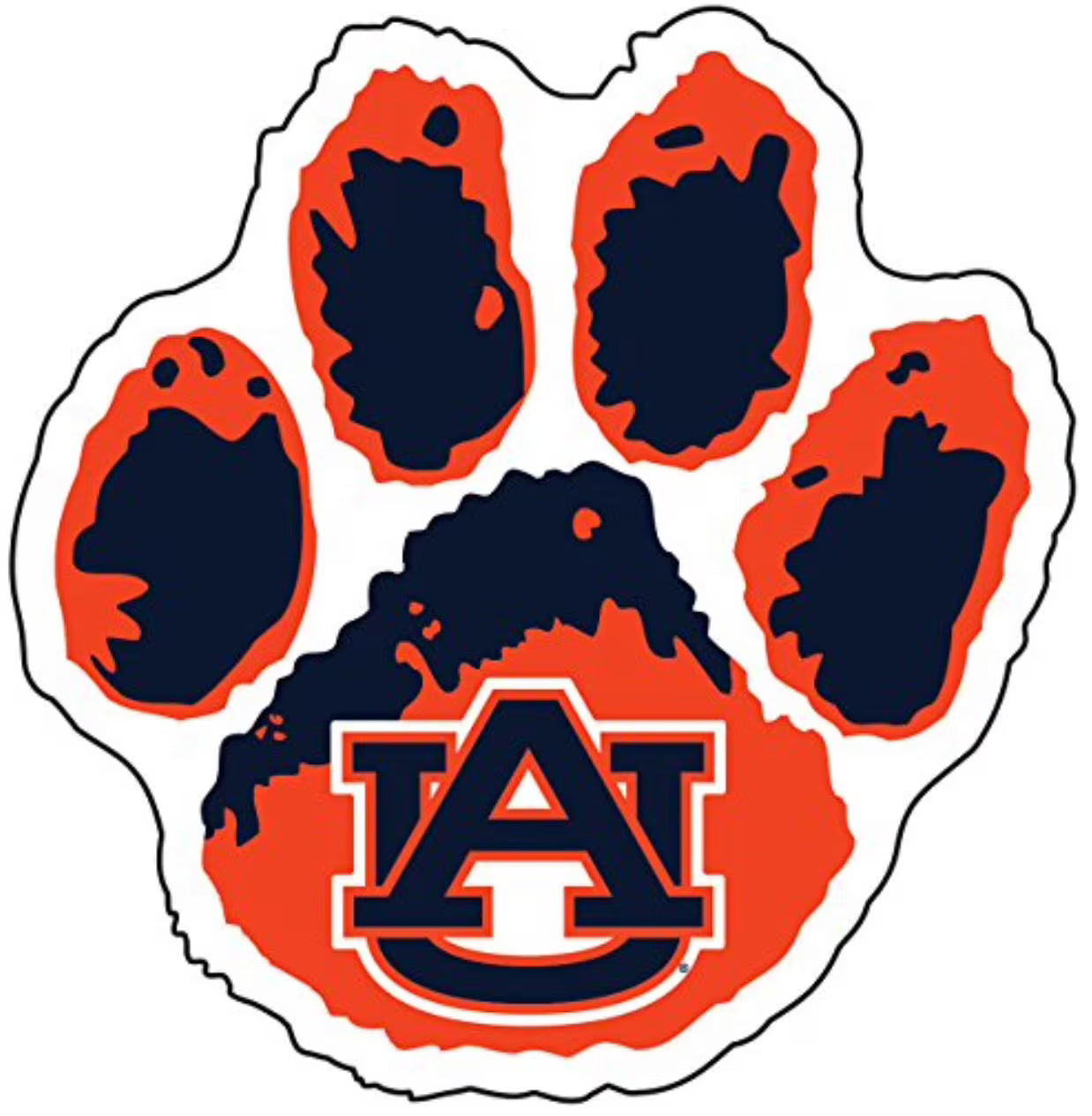 AUB 3' Paw and AU Decal