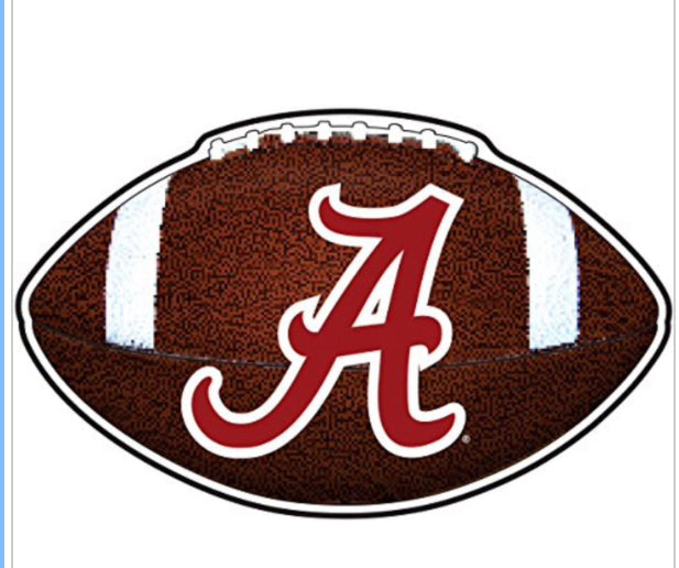ALA Script A Football Decal