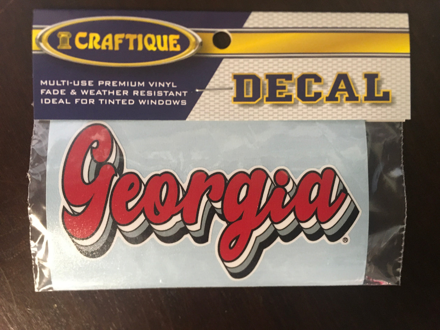 UGA Retro Sript "GEORGIA" Decal