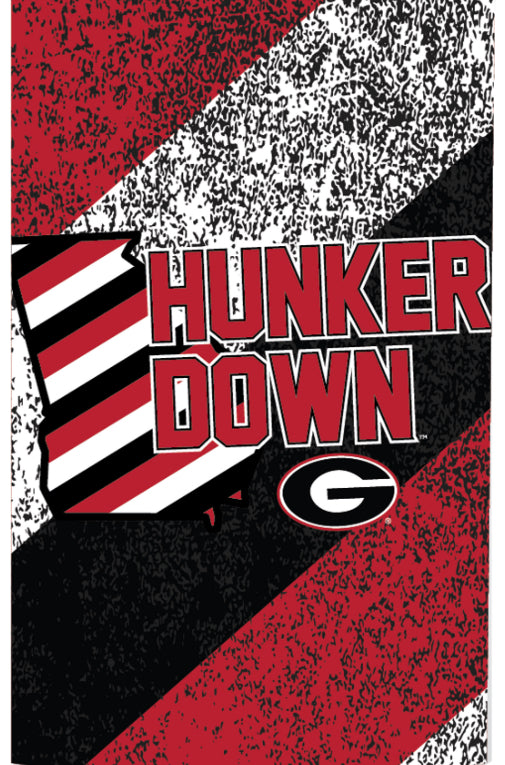 UGA House Flag 30" x 40" Hunker Down