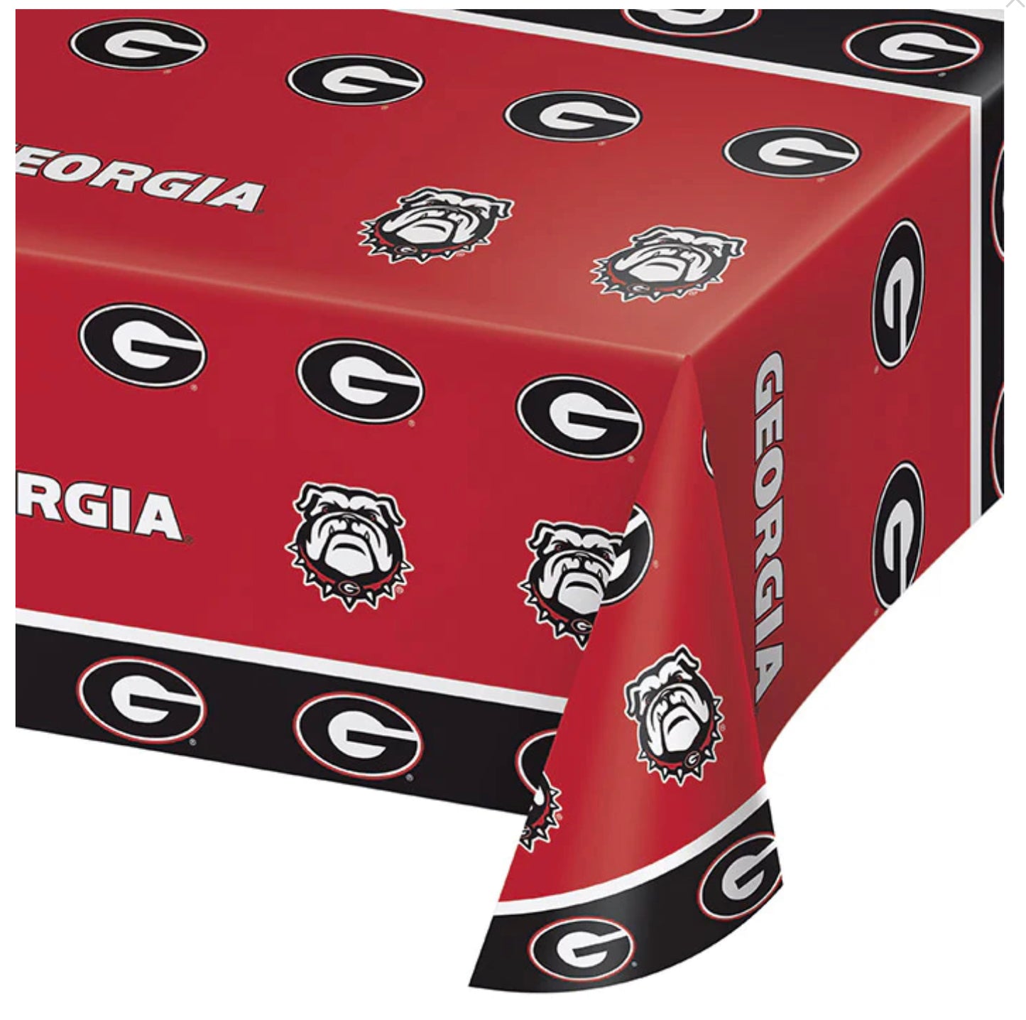 UGA Party Tablecloth
