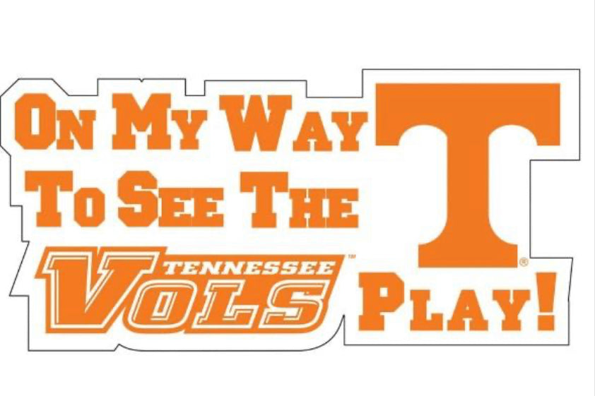 UTN Vols "On My Way To See The Vols" Magnet
