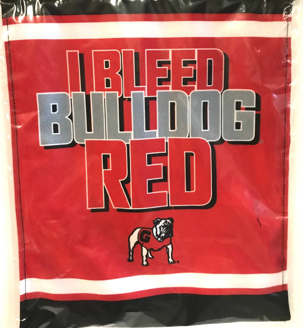 UGA House Flag 30" x 40" I Bleed Bulldog Red