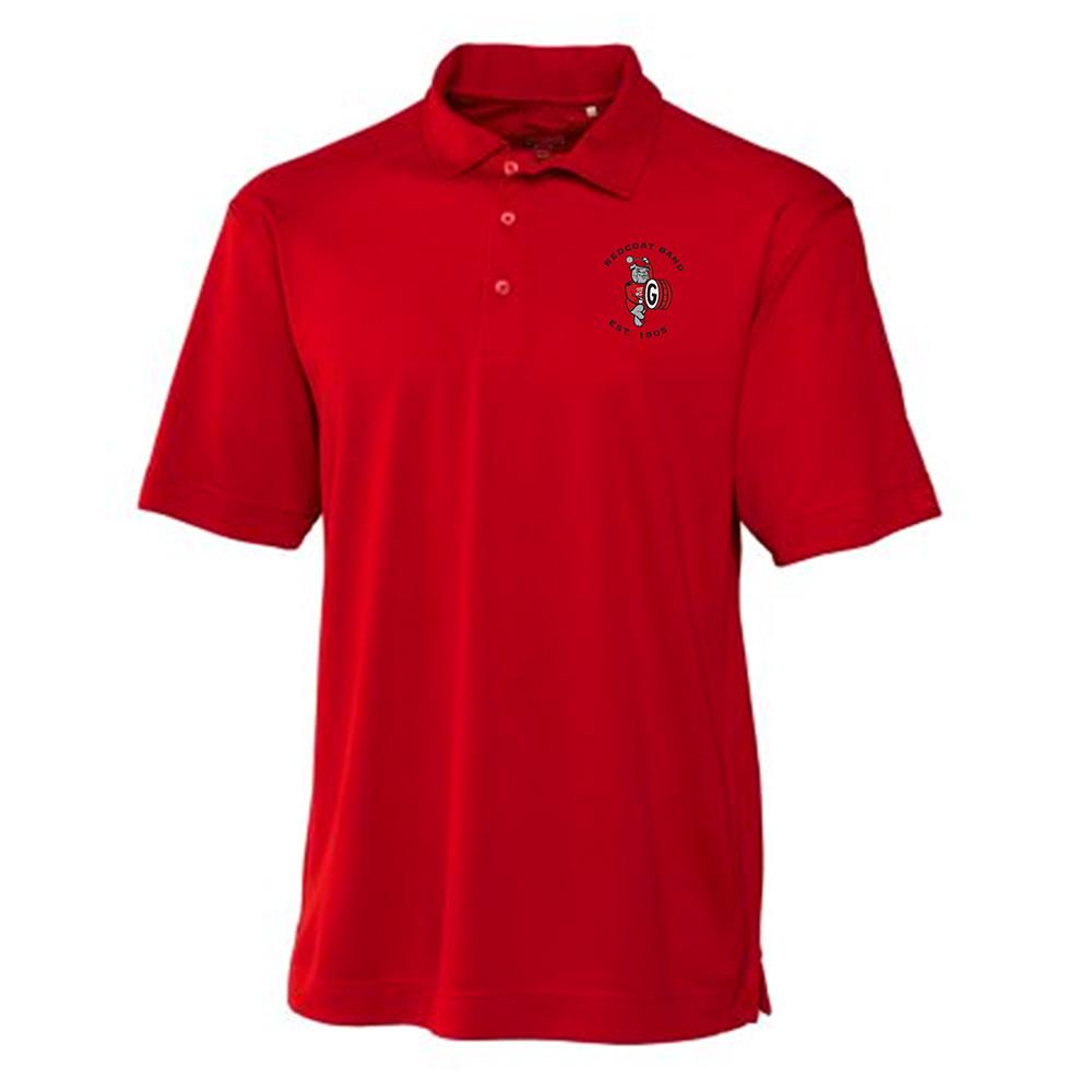 UGA Redcoat Band Men's Polytech Polo Tee