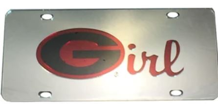 UGA "GIRL" License Plate