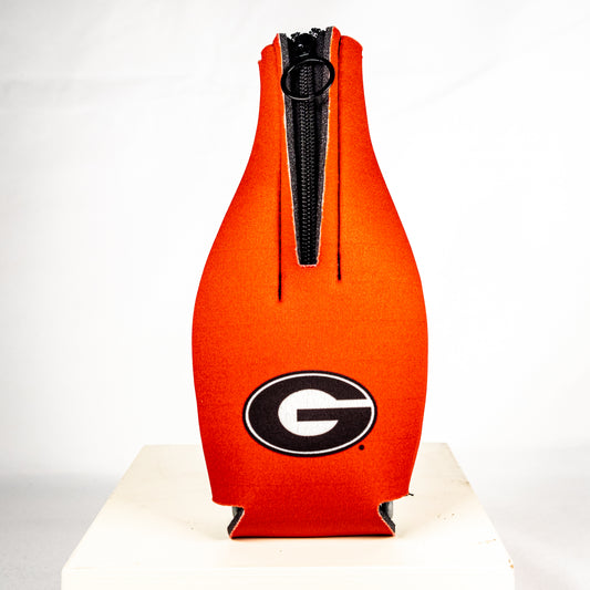 UGA Zip Up Super G Bottle Coozie