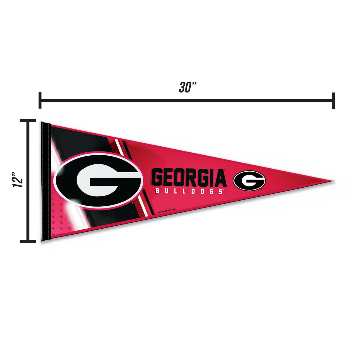 UGA Soft Felt 12X30 Pennant