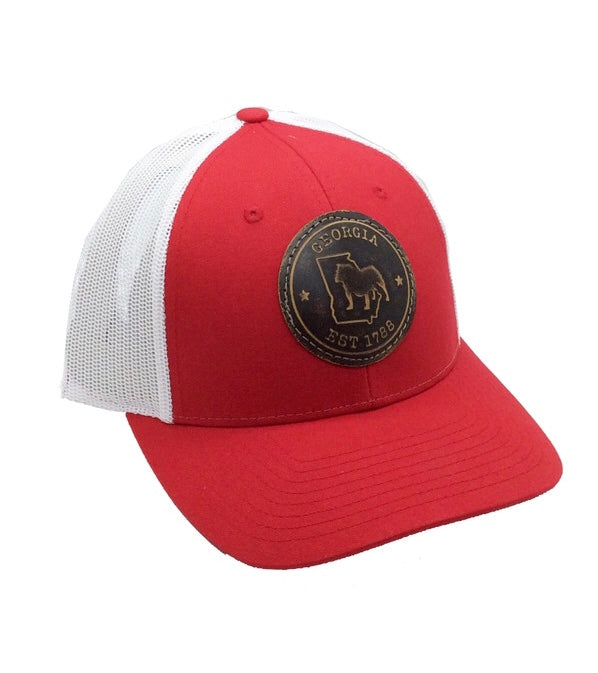 UGA Leather Patch Richardson Hat