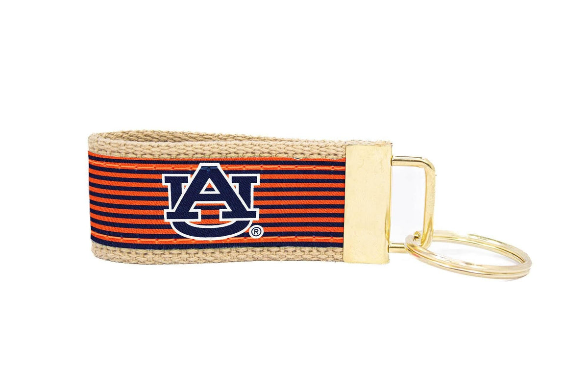 AUB Tigers Pinstripe Ribbon Keychain