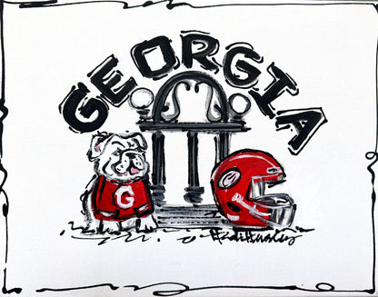UGA Christmas Ornament by Heidi Hensley