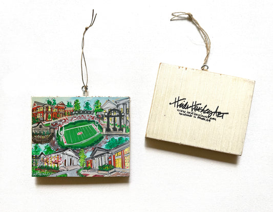 UGA Christmas Ornament by Heidi Hensley