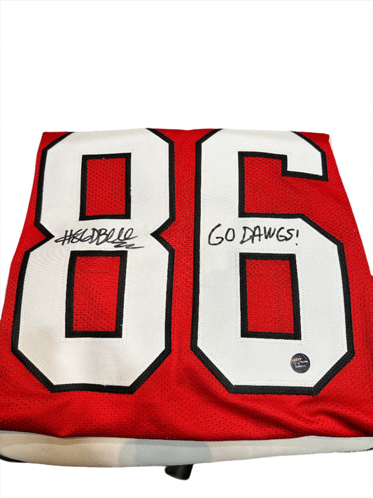 UGA Signed Dillon Bell (#86) Red Jersey / XL