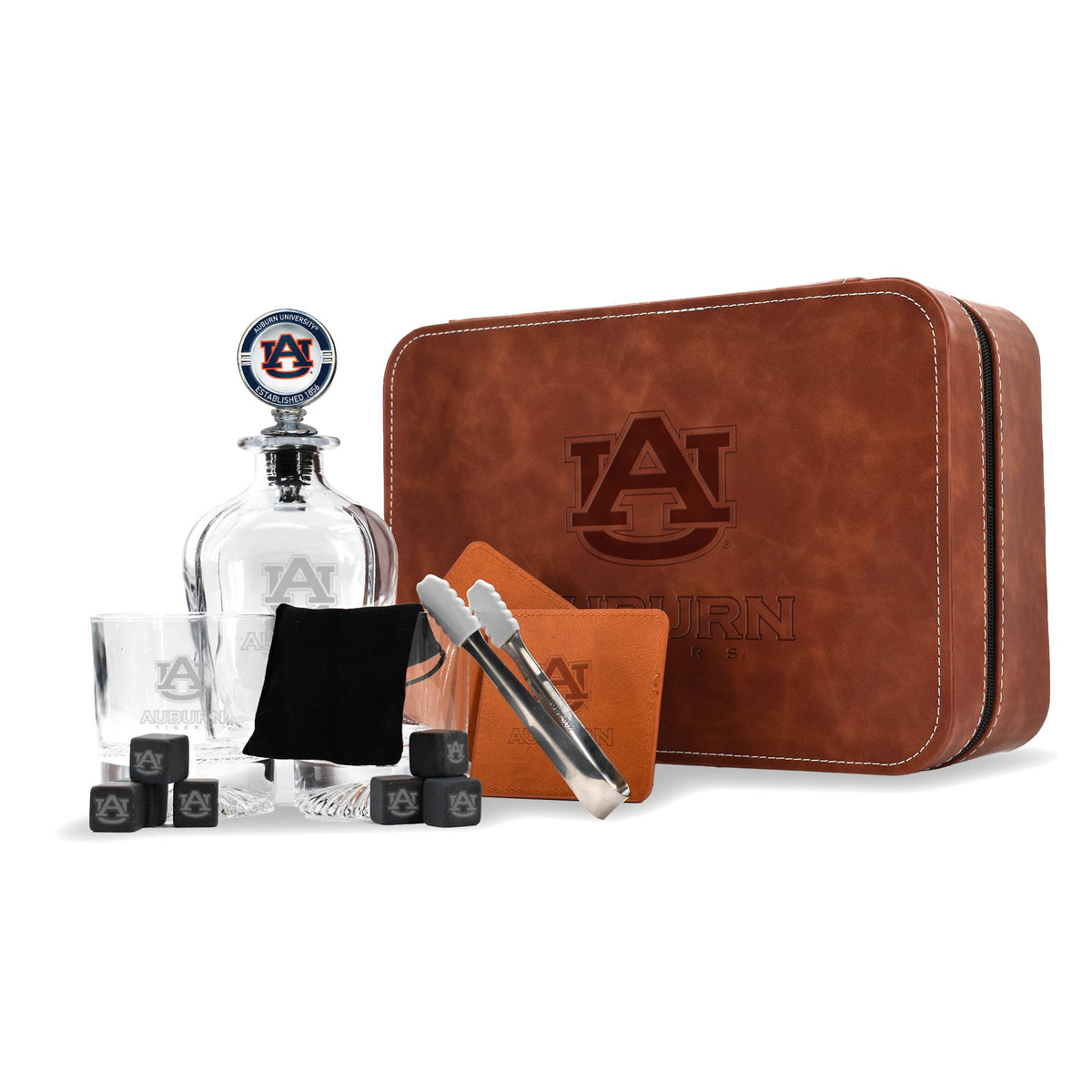 AUB Tigers Whiskey Decanter Set