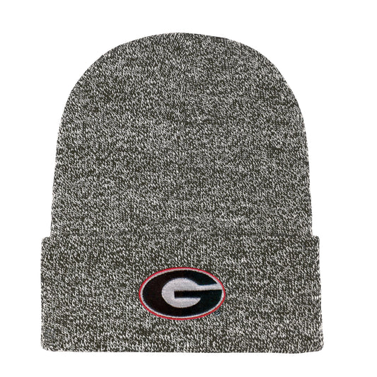 UGA Knit Cuff Beanie with Marled Yarn