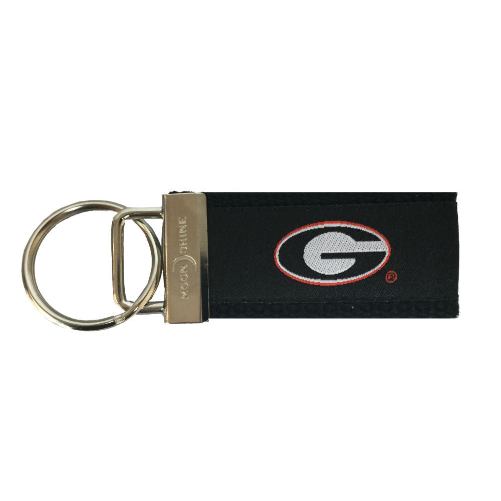 UGA Ribbon Keychain
