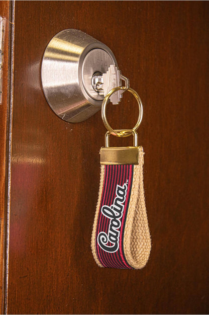 USC Gamecocks Pinstripe Ribbon Keychain