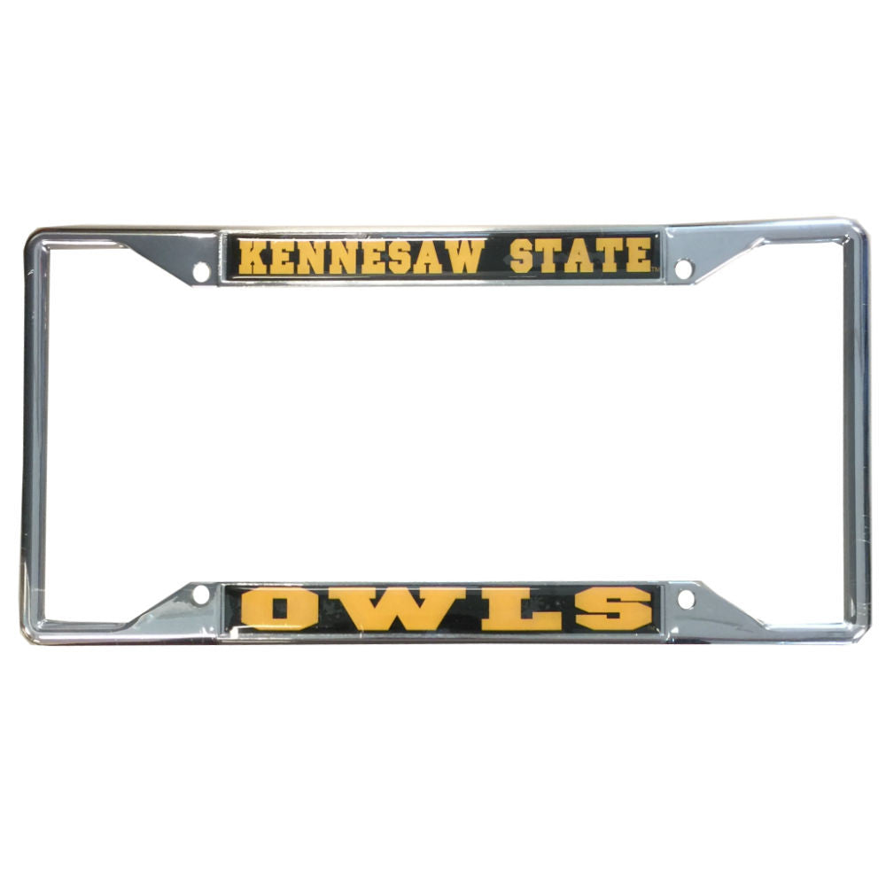 KSU License Frame Alumni Metal Domed