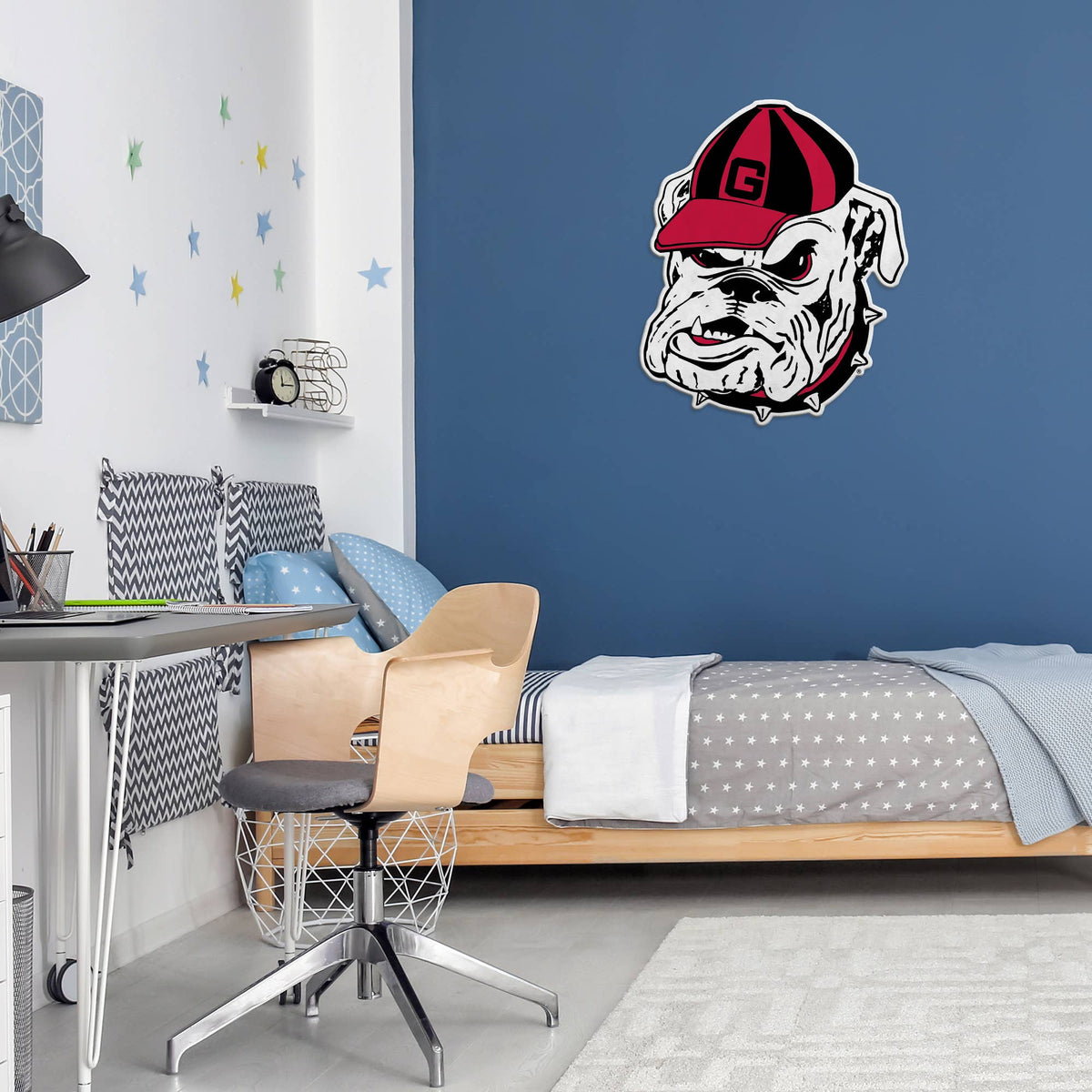 UGA Old Dog Mascot Logo Shape Cut Pennant