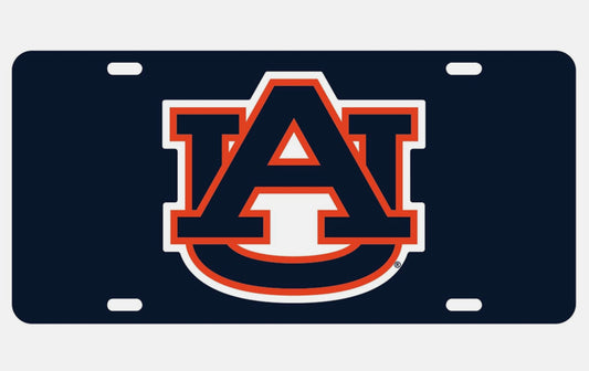 AUB Reflective Logo License Plate