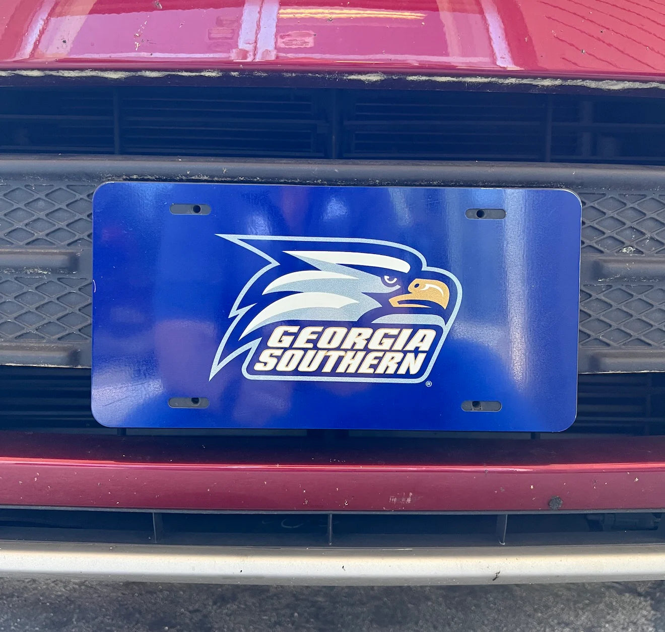 GATA Eagle Athletic Logo License Plate Navy
