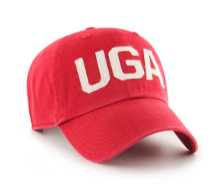 UGA '47 Brand Red UGA Finley Clean Up Hat