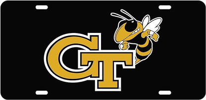 GA Tech "BUZZ" Logo License Plate