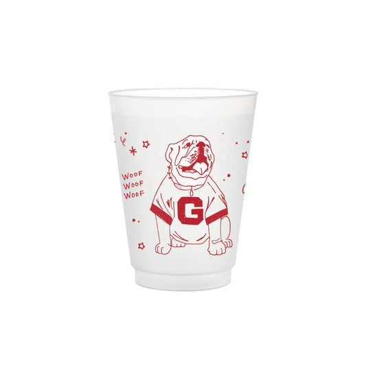 UGA Frosted Flex Party Cup (8-Pack)