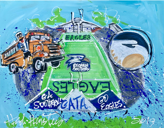 GSU Christmas Ornament by Heidi Hensley
