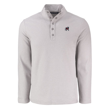 UGA Cutter & Buck Snap Pullover Fleece 25'