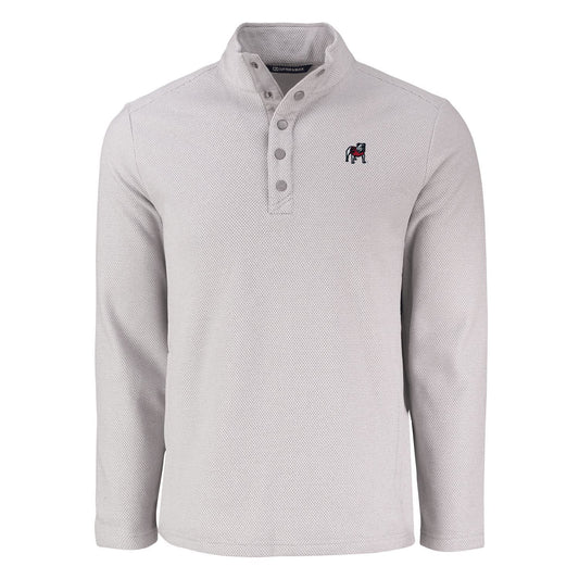 UGA Cutter & Buck Snap Pullover Fleece 25'