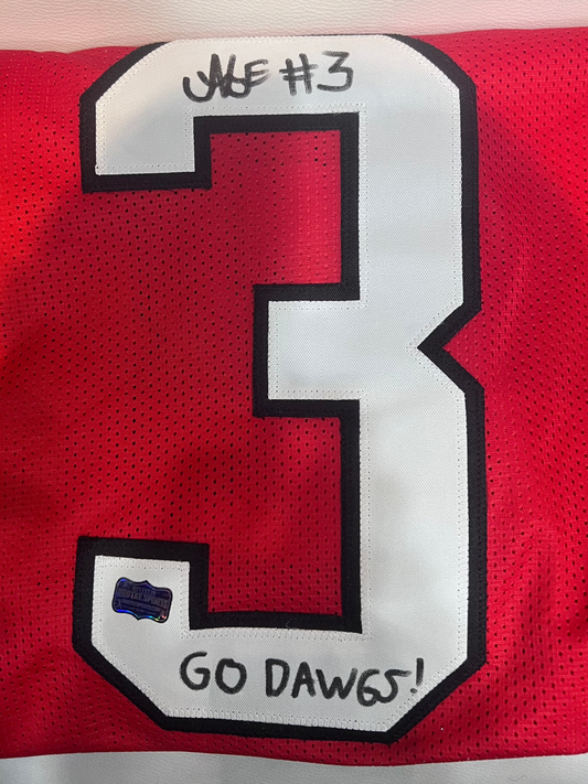 UGA Signed Nate Frazier Football Jersey (#3) Collectibles