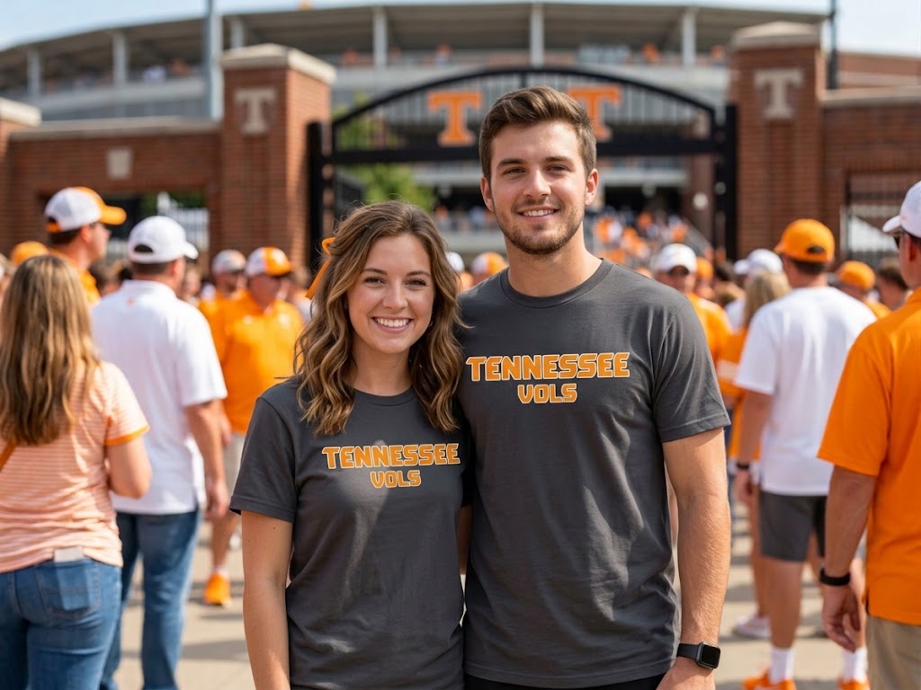 UTN Arch - Tennessee Vols T-Shirt Gray Unisex