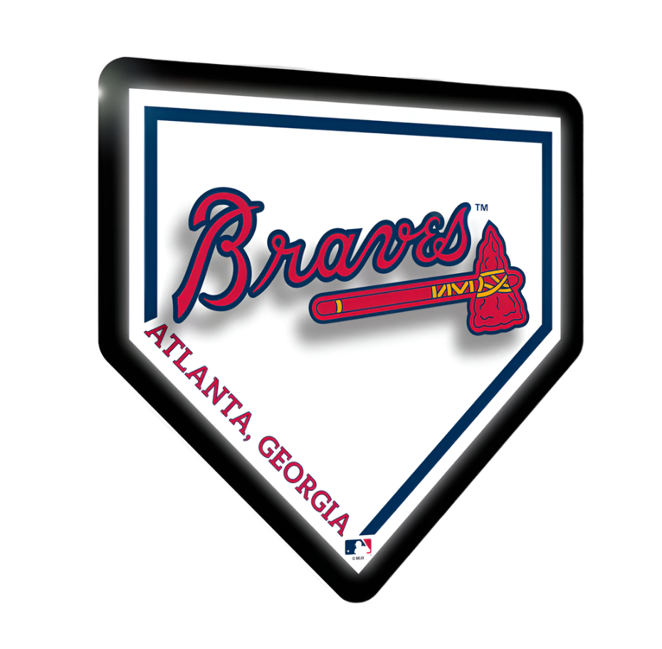 ATL Braves Wall Sign Home Plate LED