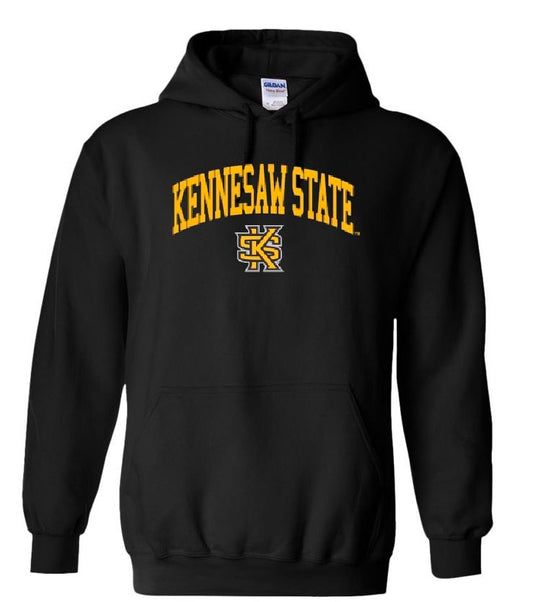 Kennesaw State Owls Retro Distressed Long Sleeve T-Shirt - Charcoal Heather, Medium