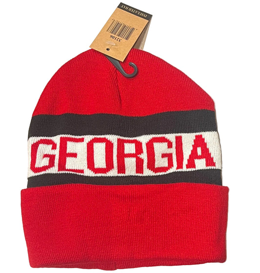 UGA Fleece-Lined Beanie Red