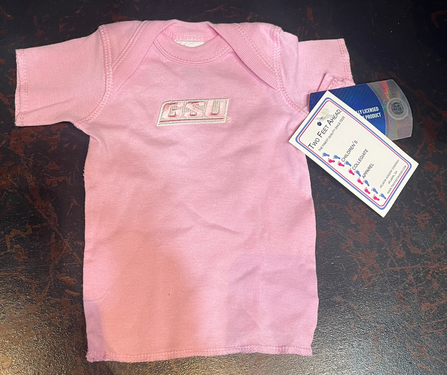 GSU Newborn Pink Shirt